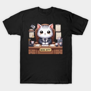 Cute Cat Boss Confidential: The Ultimate Feline Funnies T-Shirt